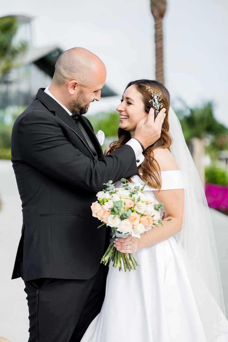 Bride and groom portraits around Evermore Resort