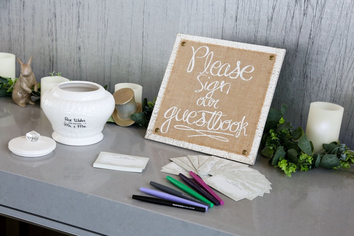 Guest book signage