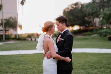 Bride and groom at the Omni Orlando Resort-ChampionsGate