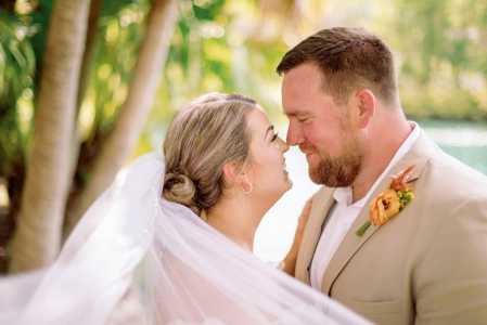 Bride and groom portraits around the Hard Rock Hotel