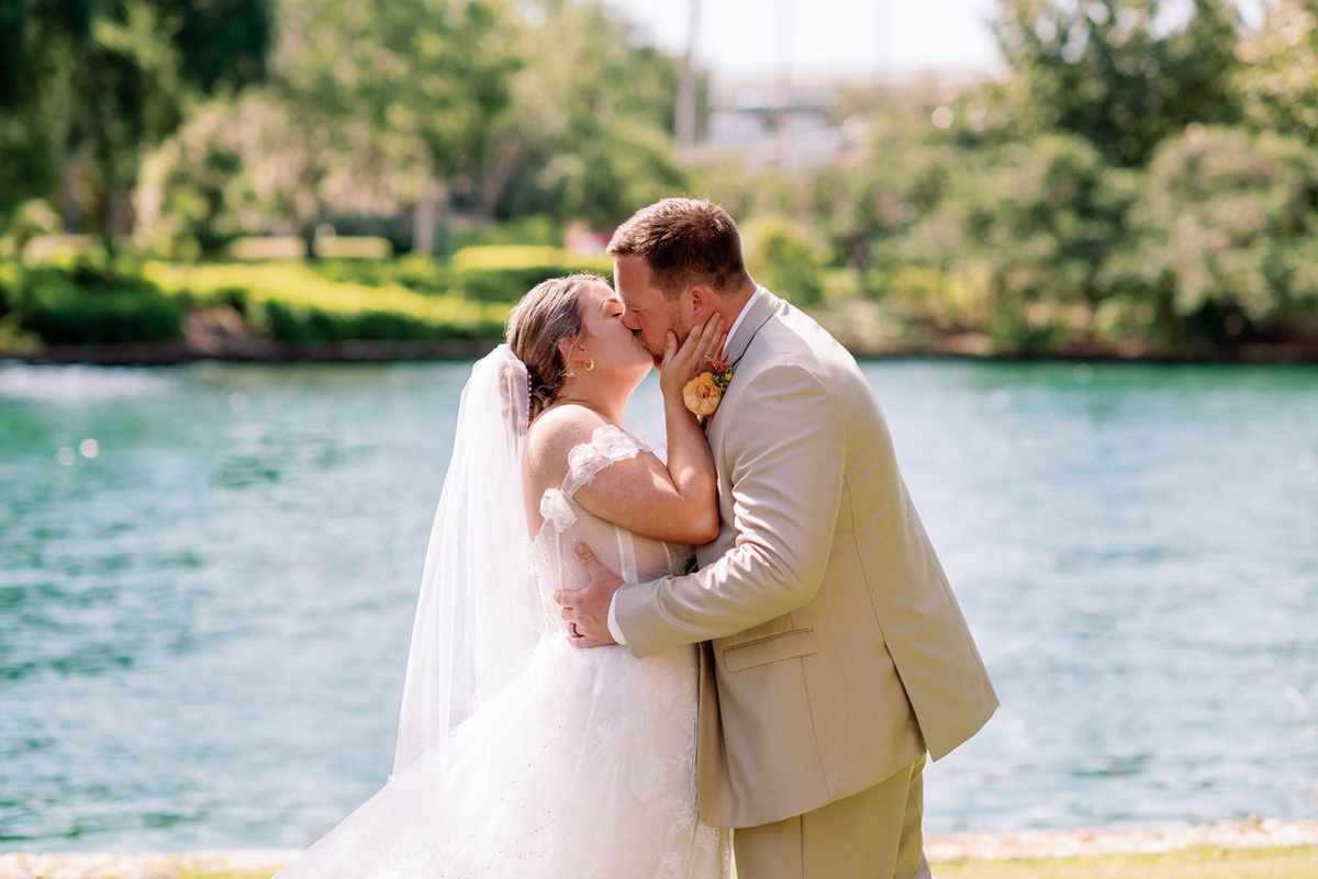 Wedding ceremony at the Hard Rock Hotel's grotto