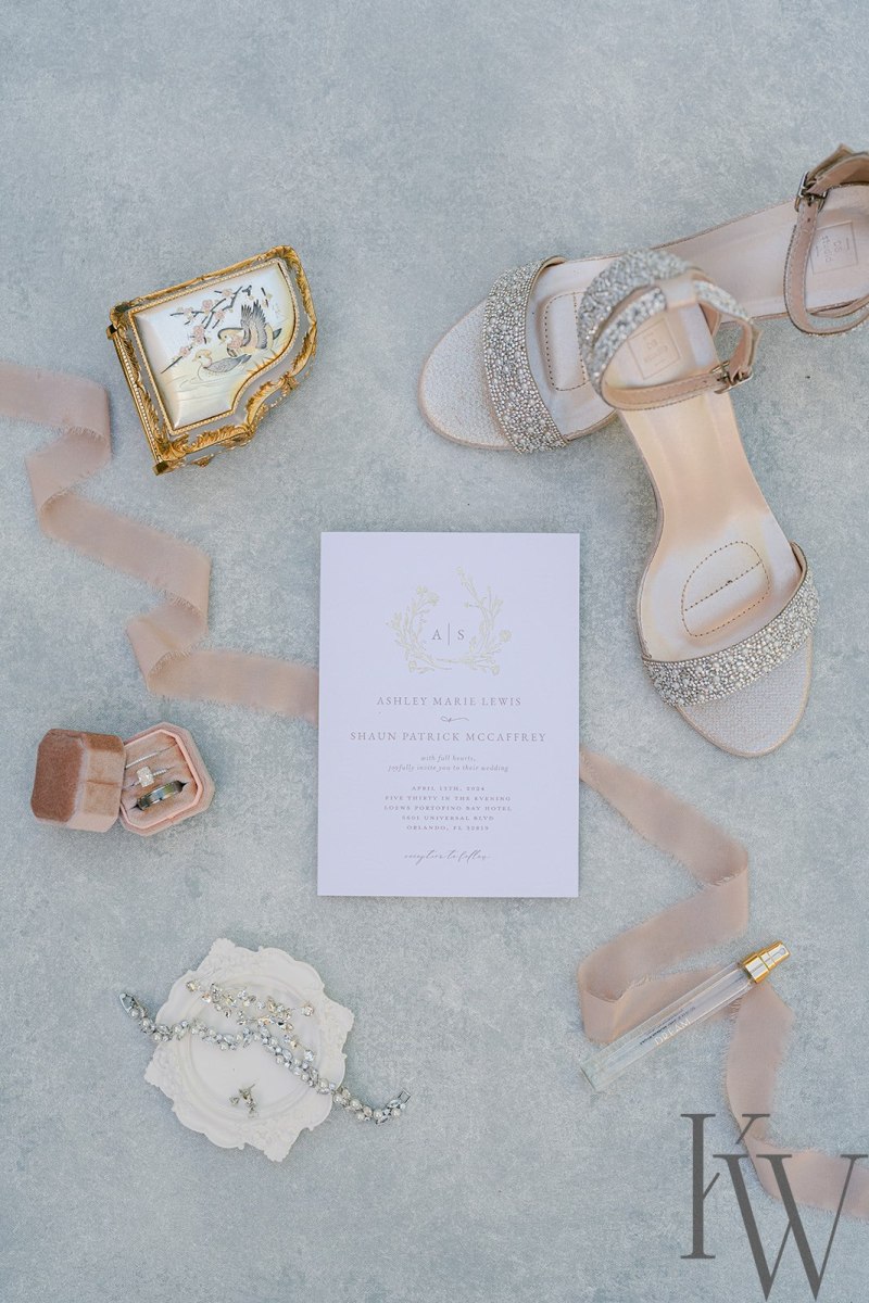 Stationery flat lay