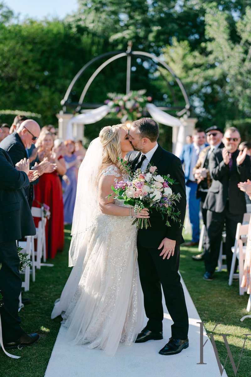 Wedding ceremony at the Portofino Bay Hotel's Villa Piazza