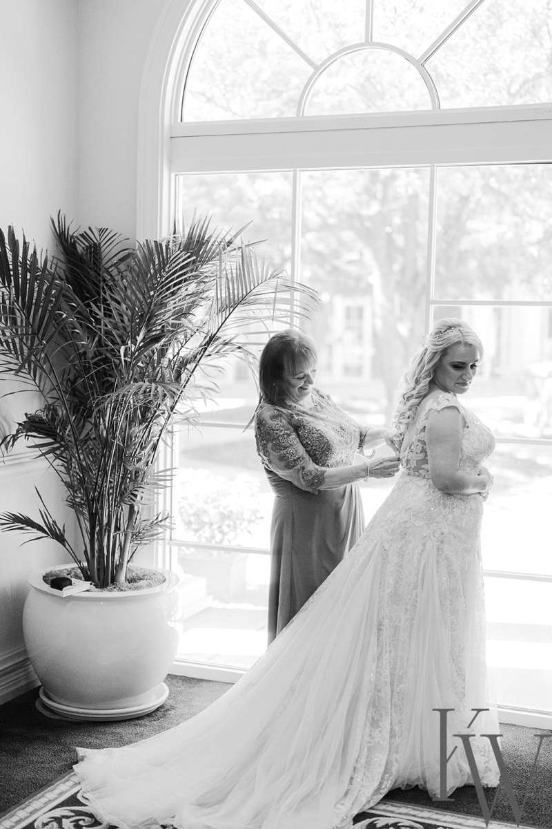 Bride's getting ready moments