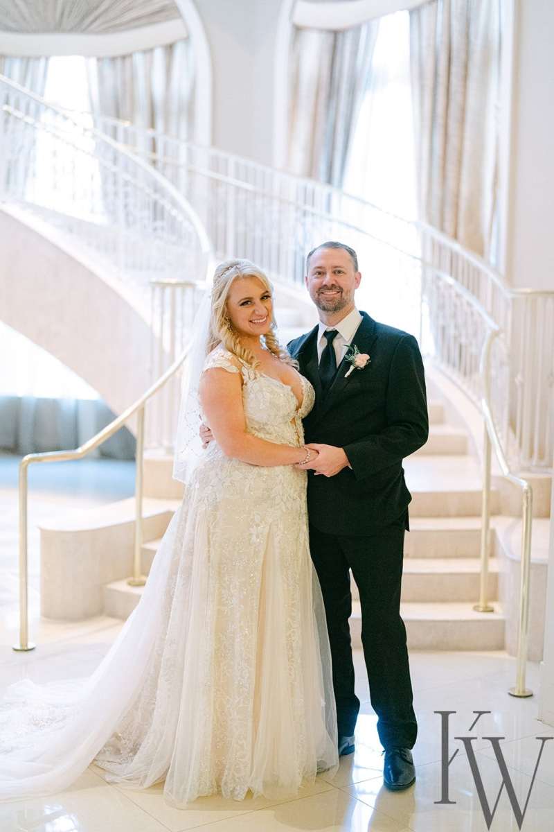 Bride and groom portraits around the Loews Portofino Bay Hotel