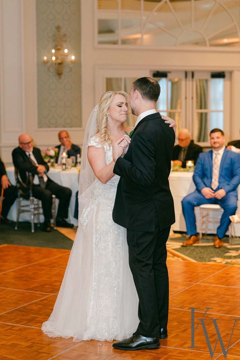 Bride and groom's first dance