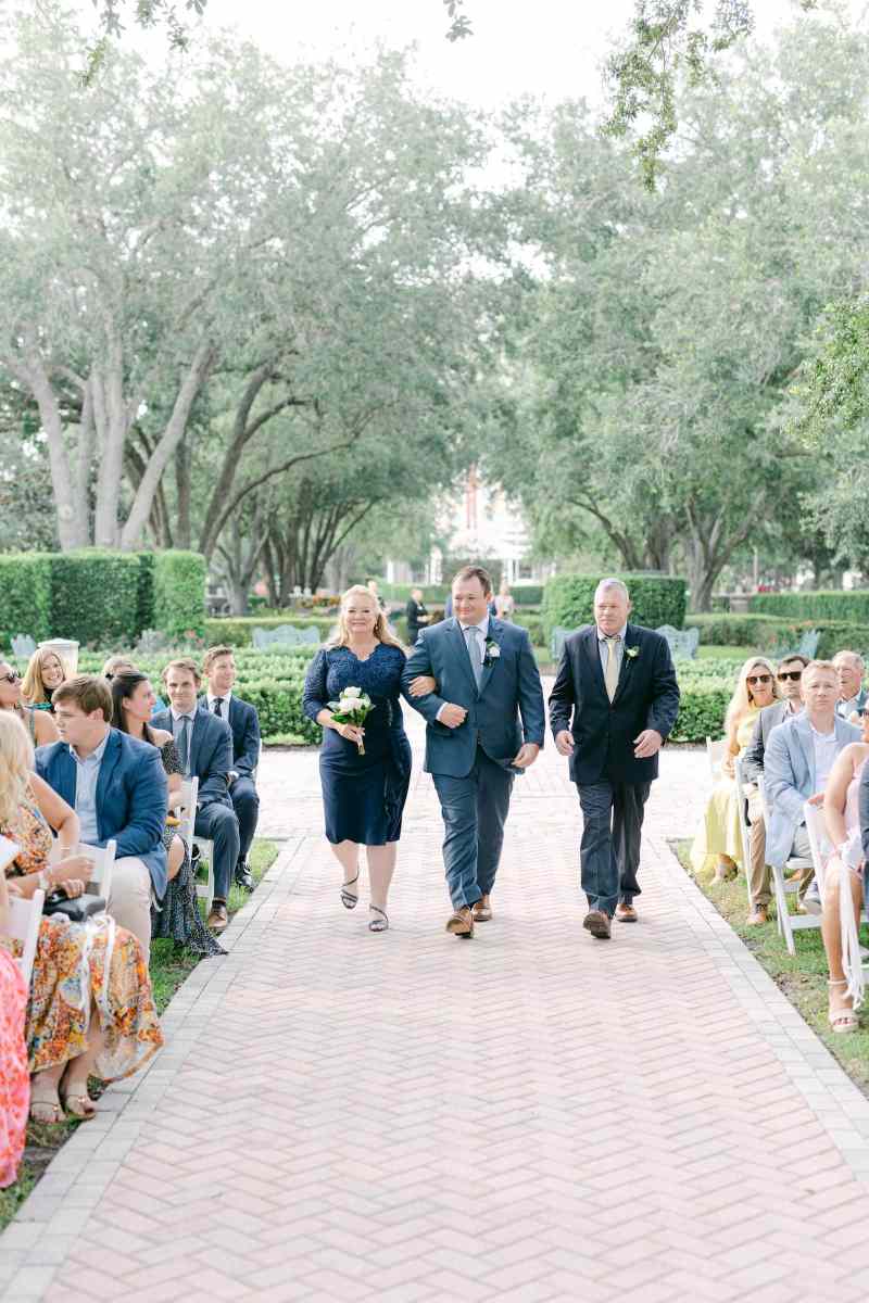 Wedding ceremony at Reunion Resort's Linear Park
