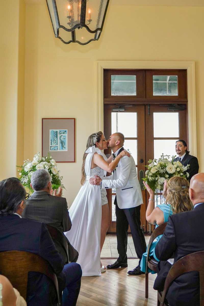 Indoor ceremony at BiCE Ristorante