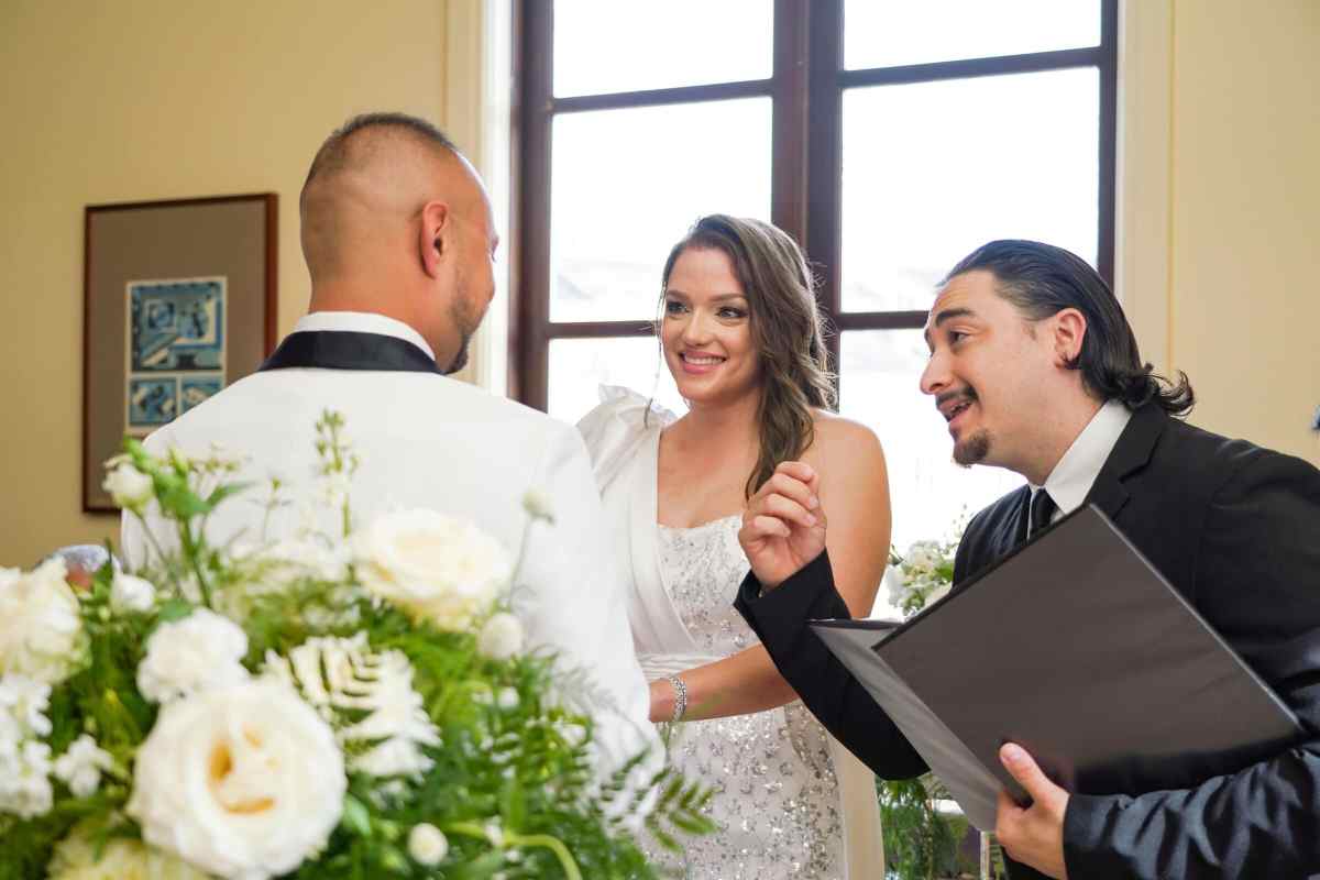 Indoor ceremony at BiCE Ristorante