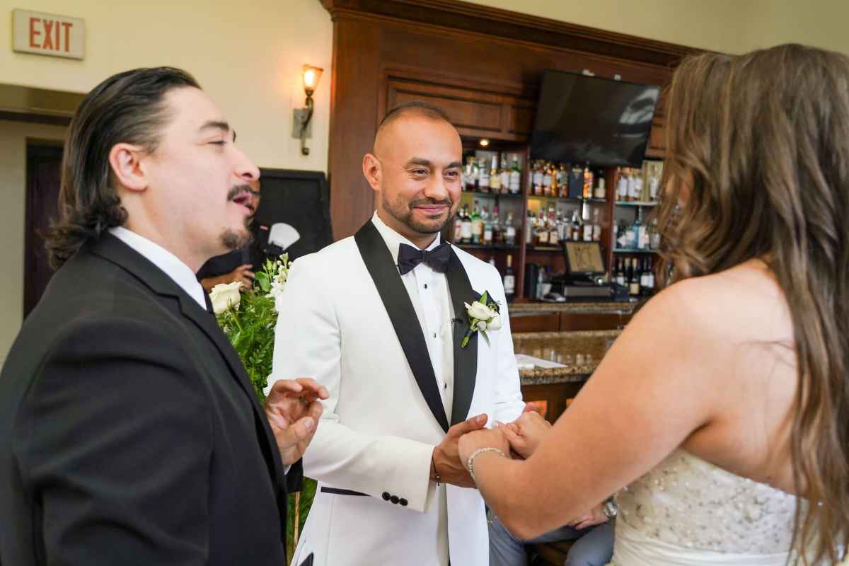 Indoor ceremony at BiCE Ristorante