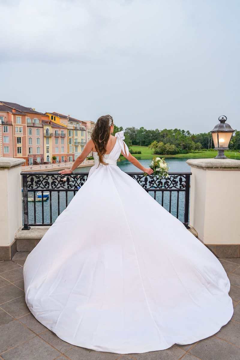 Bridal portraits around the Loews Portofino Bay Hotel