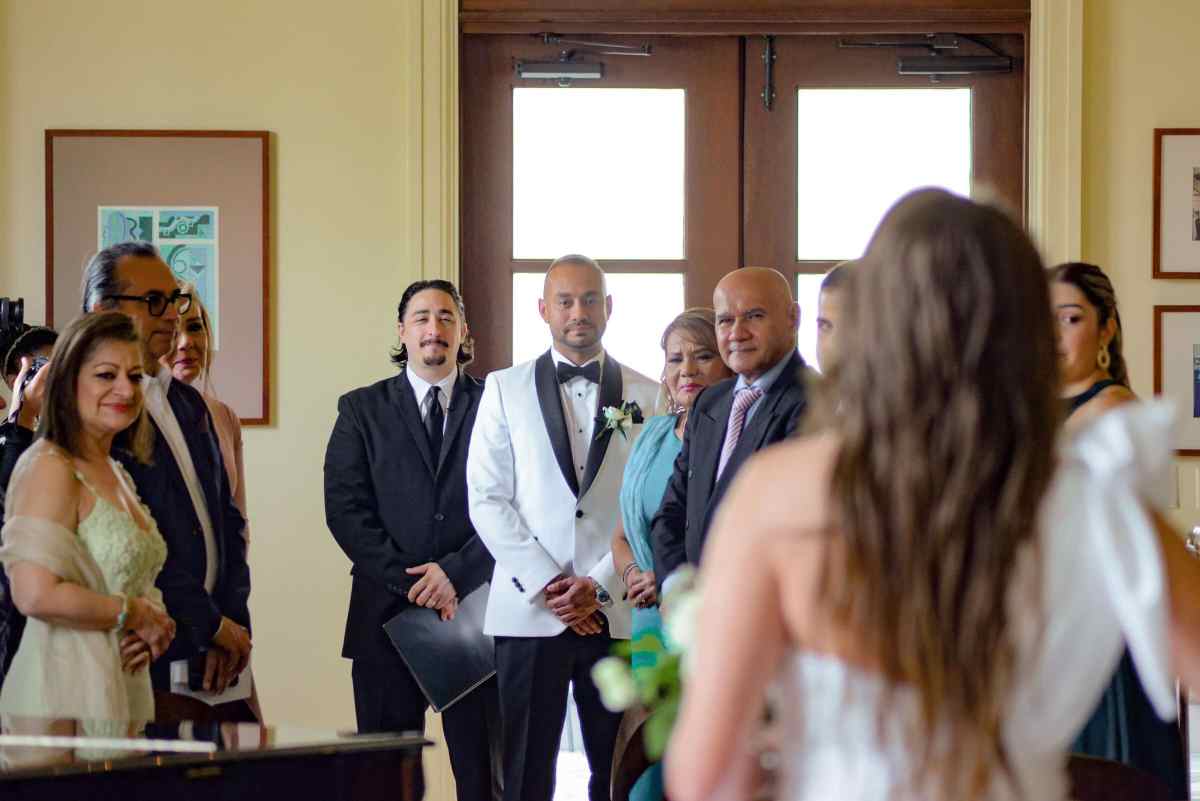 Indoor ceremony at BiCE Ristorante