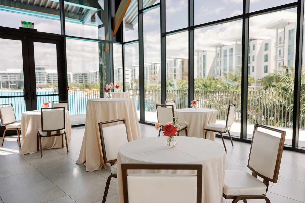 Cocktail hour in Evermore Orlando Resort's Boathouse