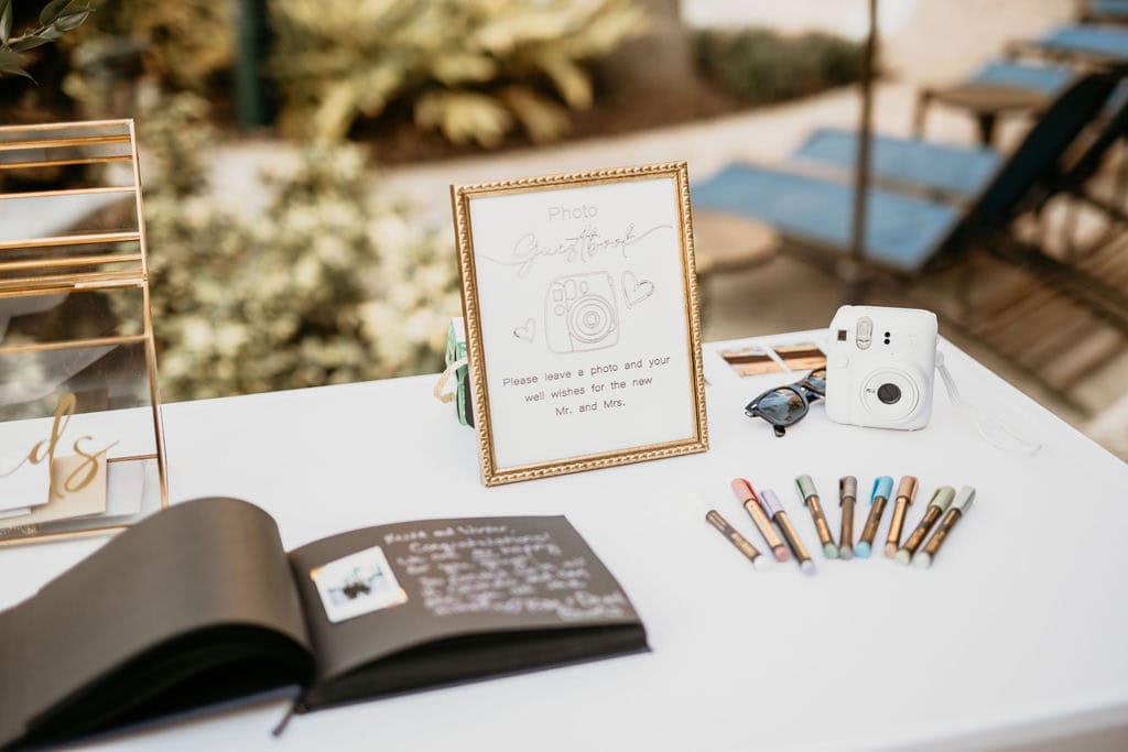 Polaroid guest book
