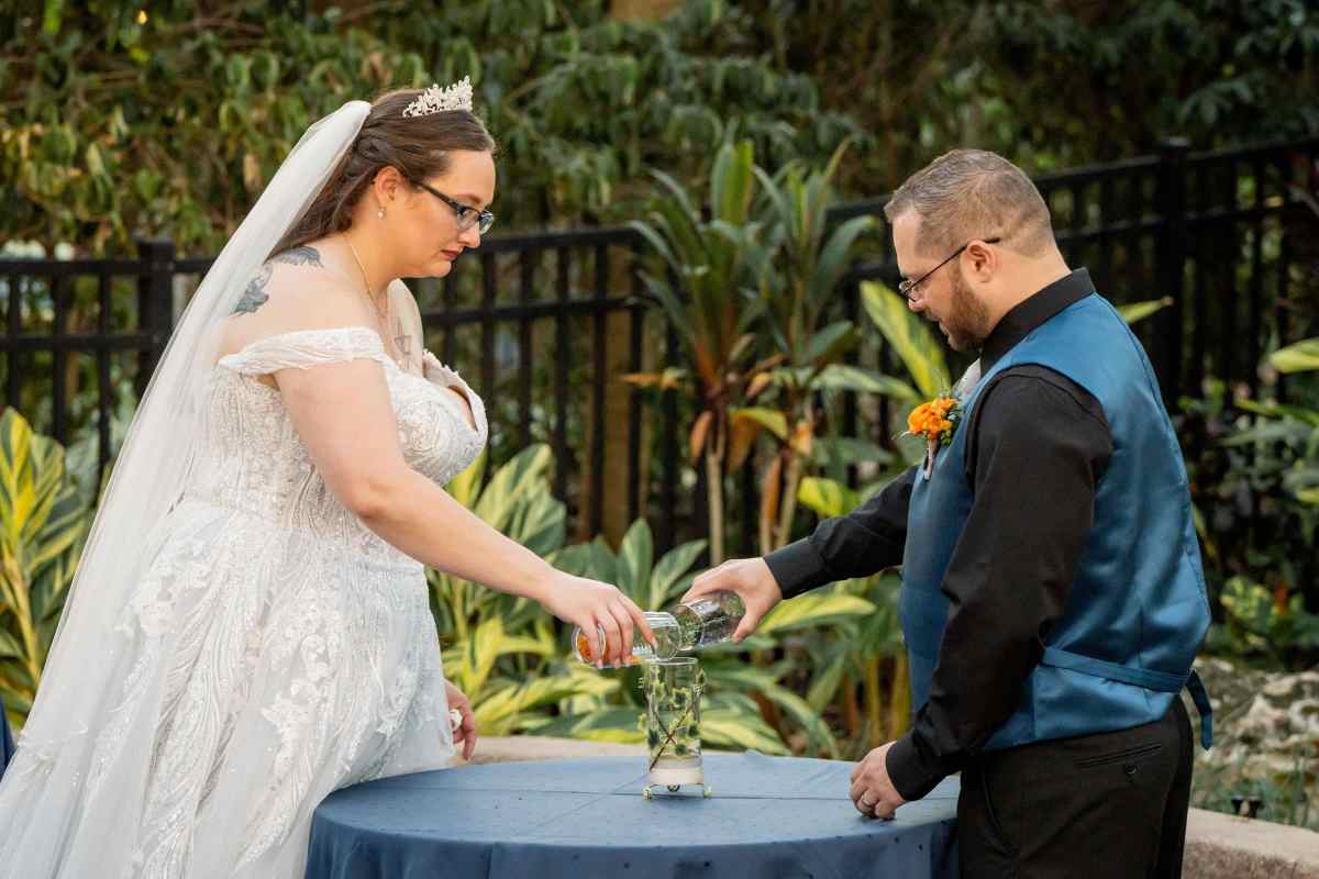 Unity ceremony on the Hyatt Regency Grand Cypress' Oak Terrace