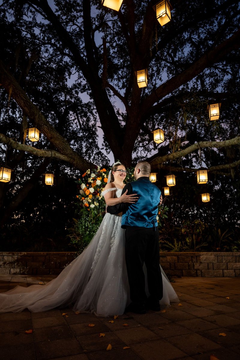 Bride and groom portraits around Hyatt Regency Grand Cypress