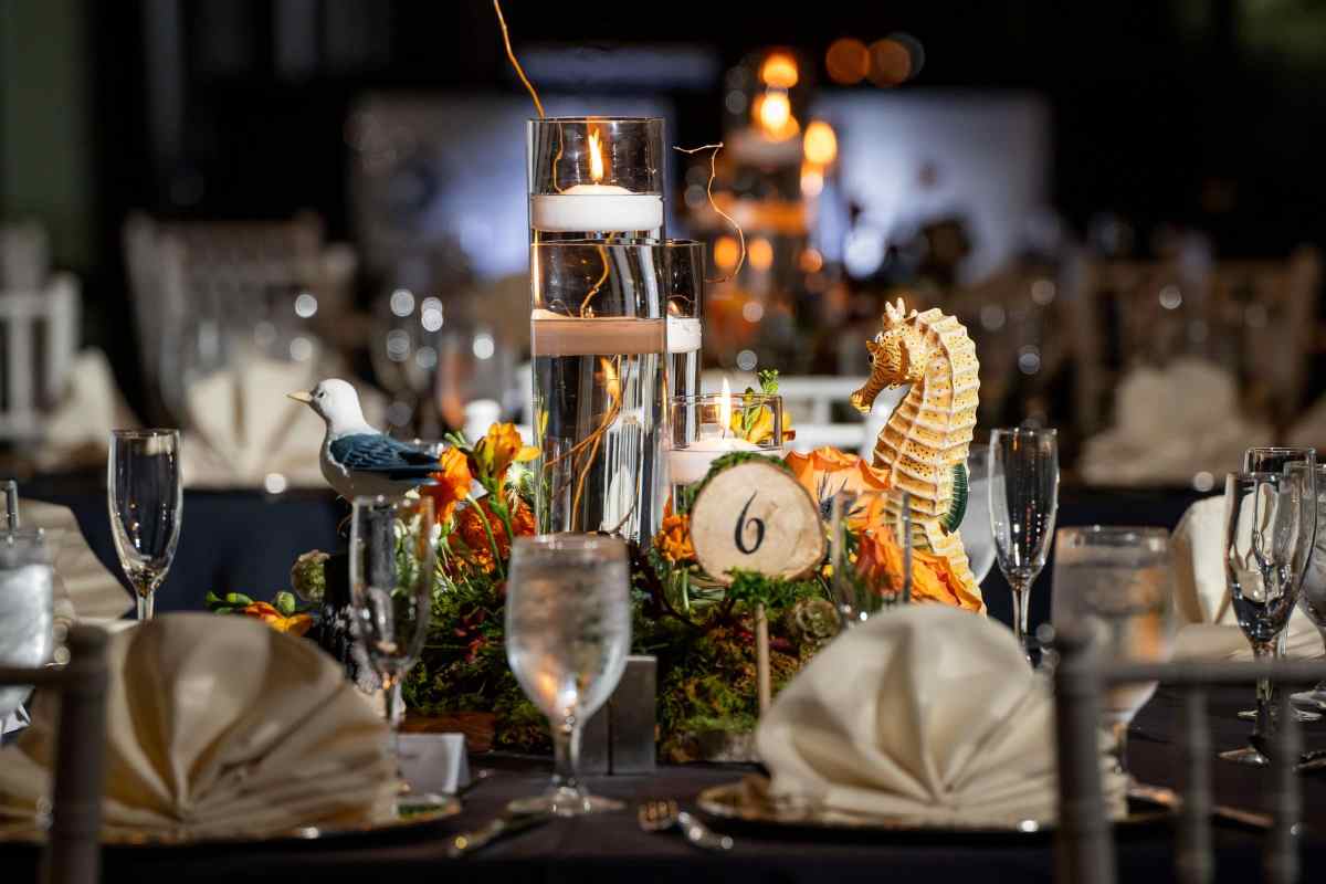 Night wedding reception at the Hyatt Regency Grand Cypress