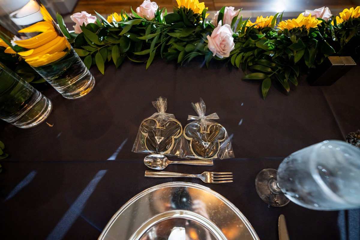 Reception details with Mickey and Minnie accents
