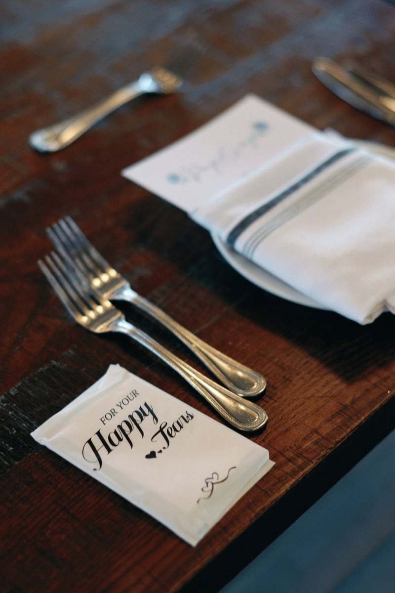 Wedding reception setup