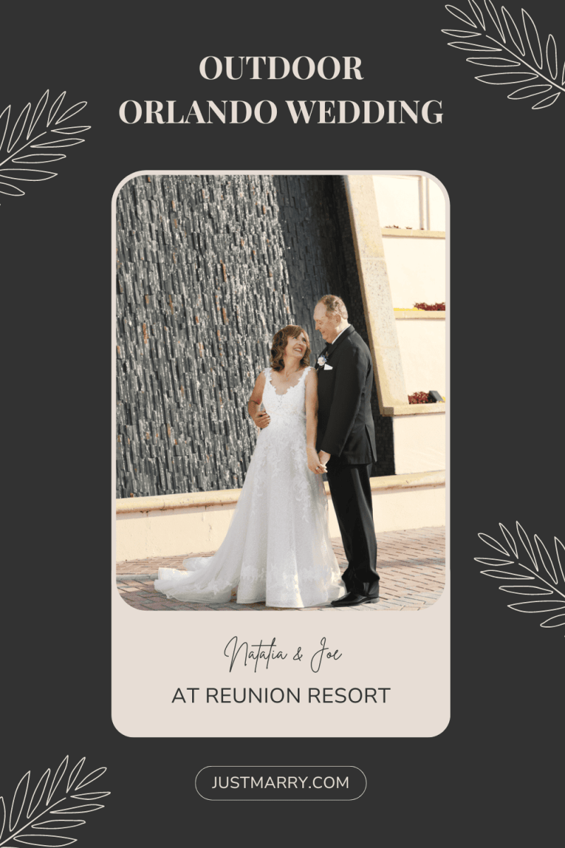 Pinterest graphic for a Reunion Resort wedding