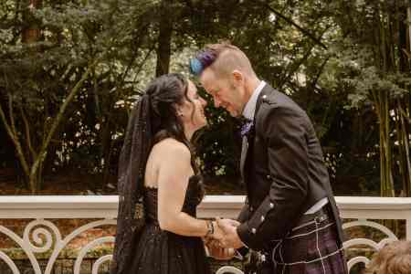 Wedding ceremony at the Hard Rock Hotel's grotto