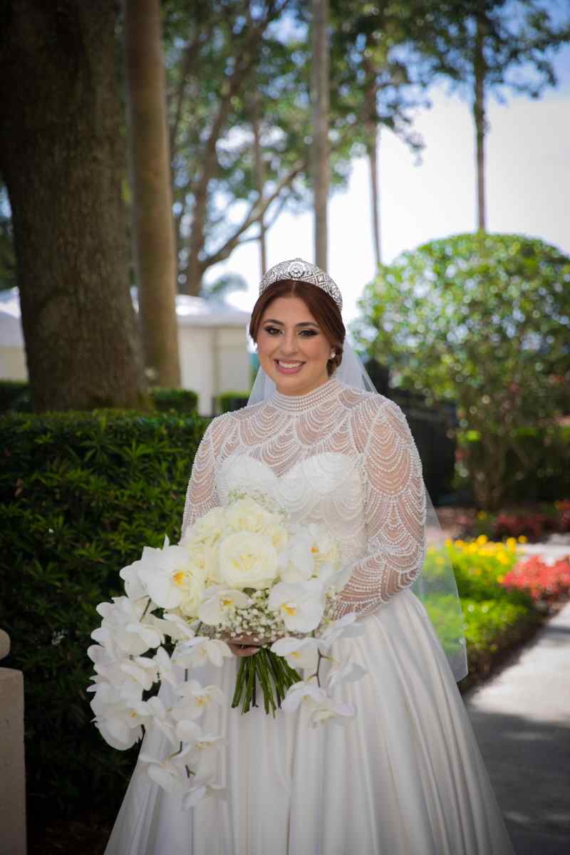 Bride portraits around the Omni Orlando Resort ChampionsGate