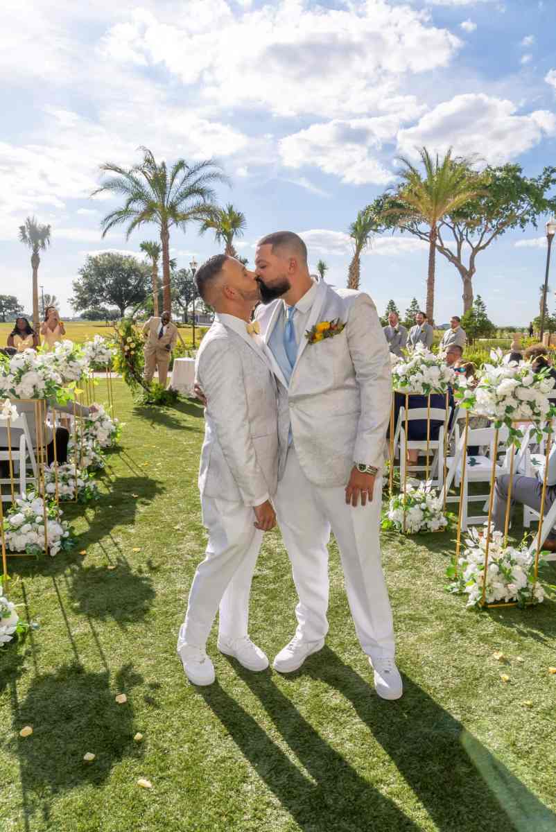 Outdoor ceremony at the Omni's Sunset Terrace