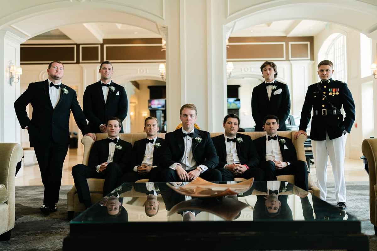 Groom and his groomsmen