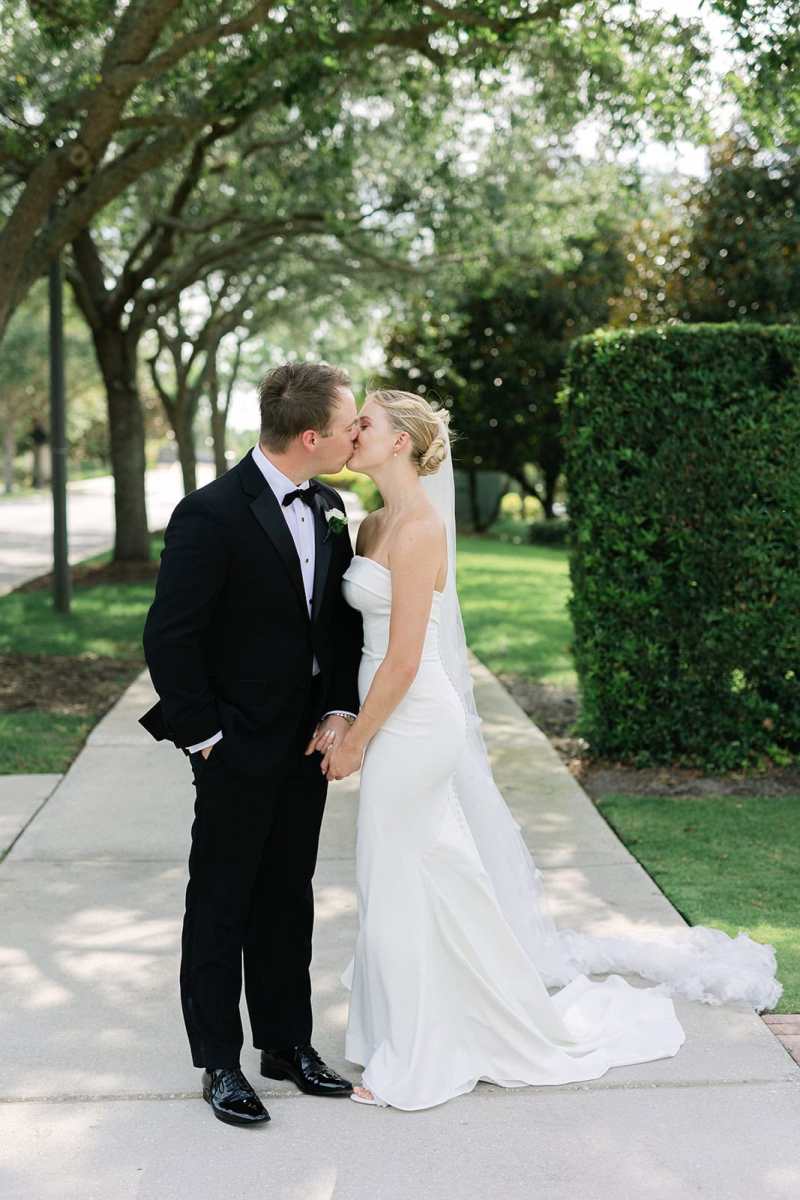 Bride and groom portraits around Reunion Resort