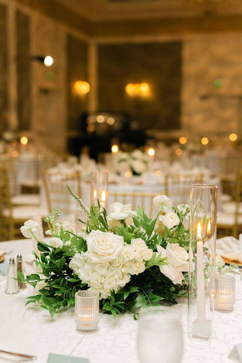 Nature inspired wedding reception at Reunion Resort