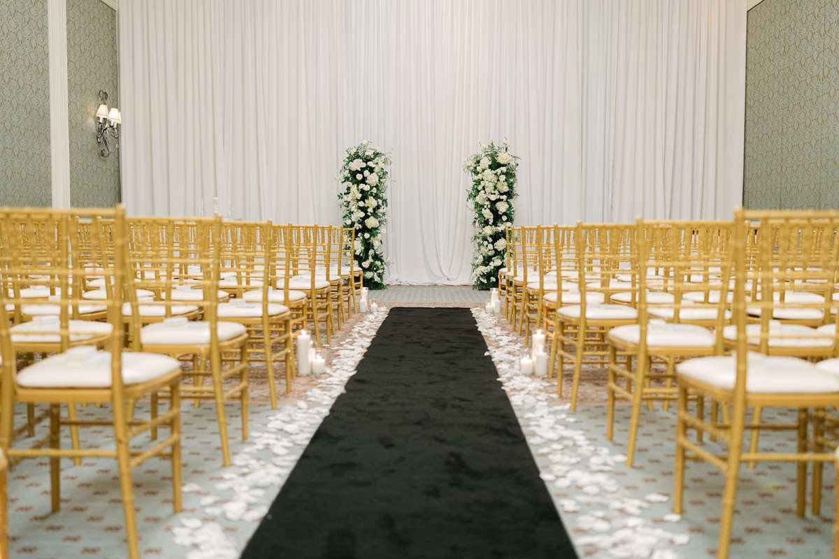 Indoor wedding ceremony