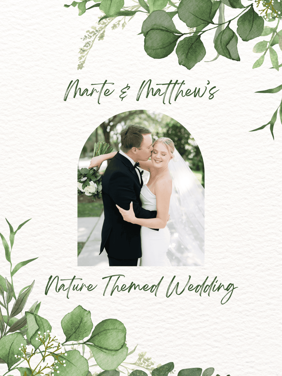 Pinterest graphic for a nature themed wedding at Reunion Resort