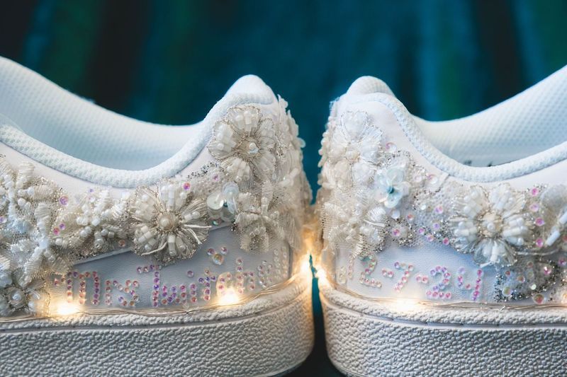 Custom bride shoes