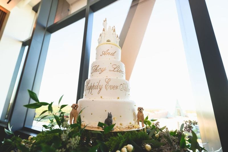 Disney wedding cake