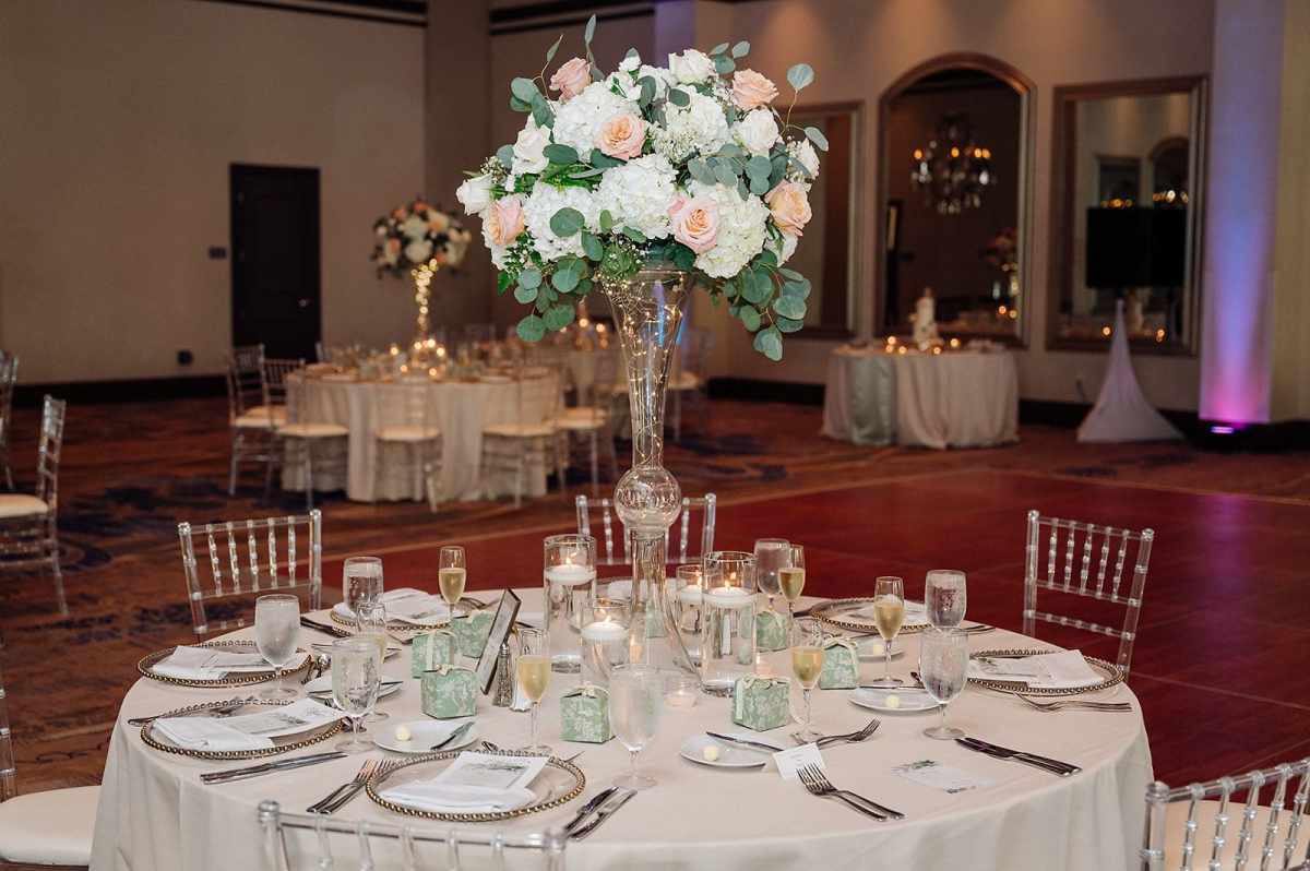 Wyndham reception table decor