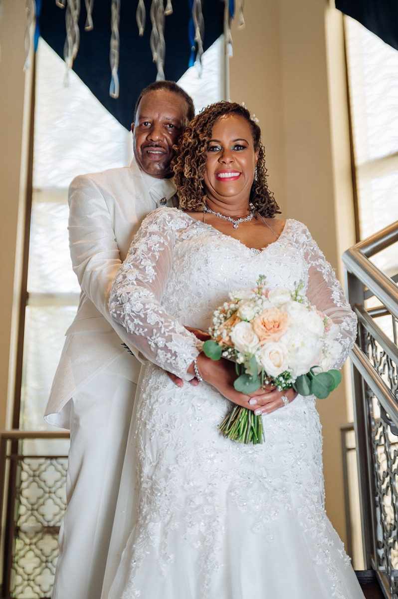 Bride and groom at Wyndham